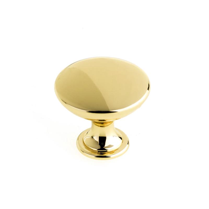 Bouton contemporain en mtal laiton satin, # 9041