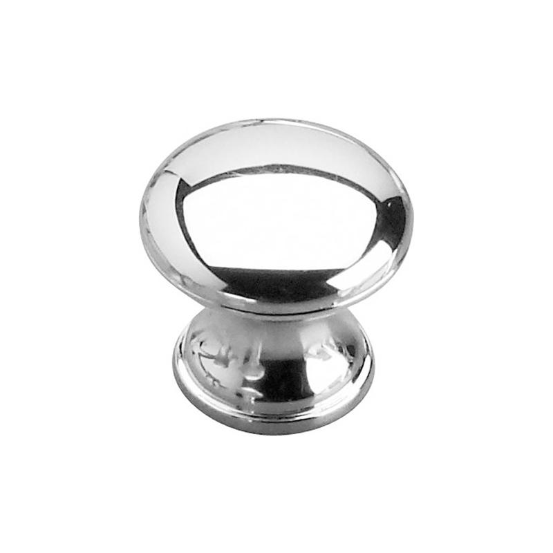 Bouton contemporain en plastique chrom, # 62430