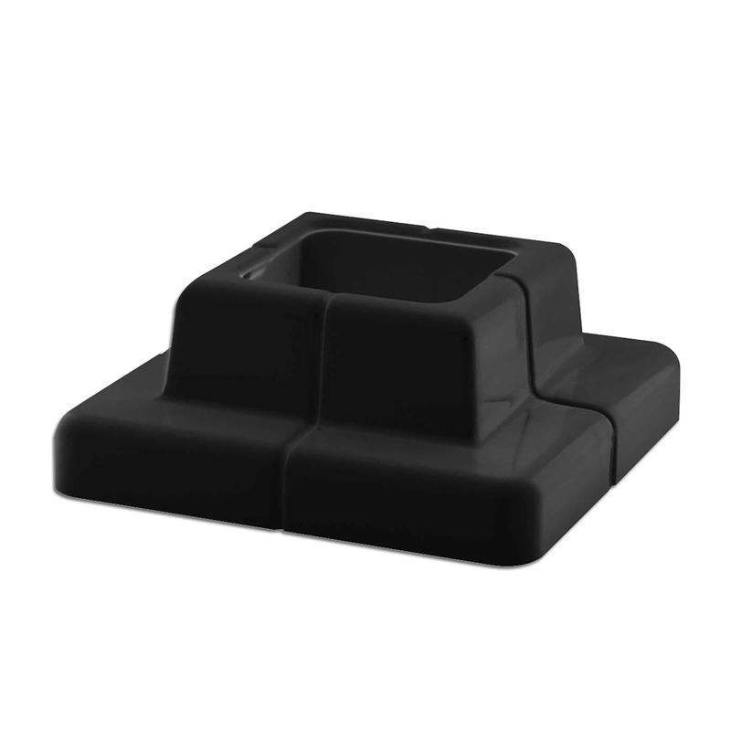 Cache-base pour poteau Kool Ray de 3'' x 3'', noir