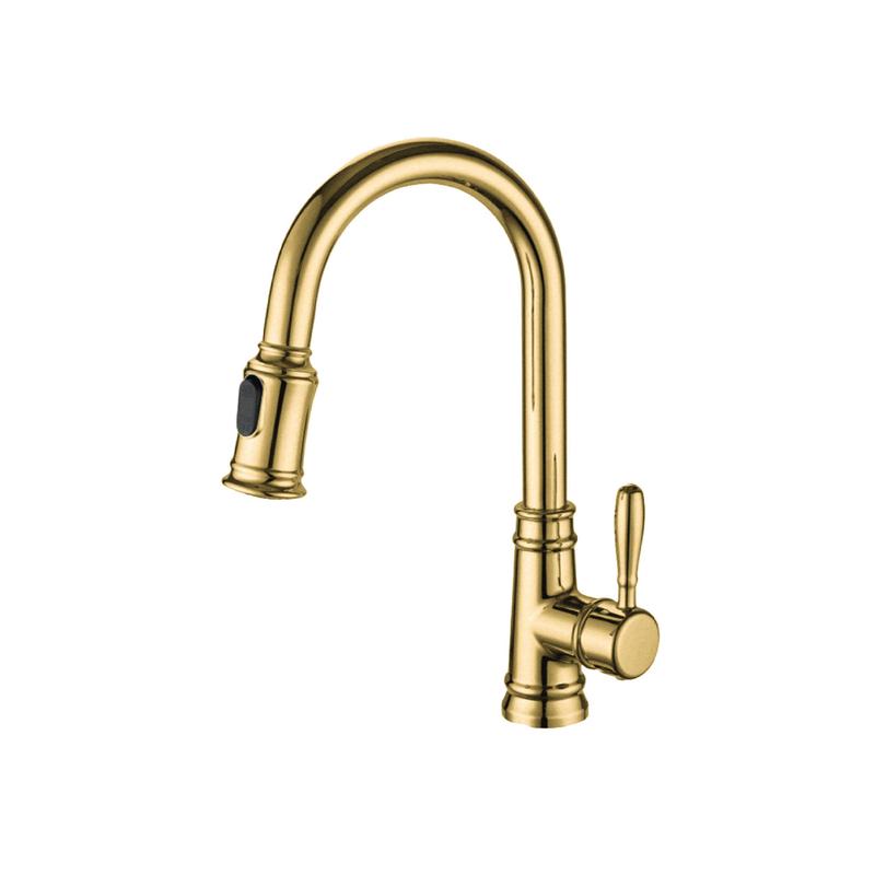 Robinet de cuisine  poigne simple MONACO-GD, or bross