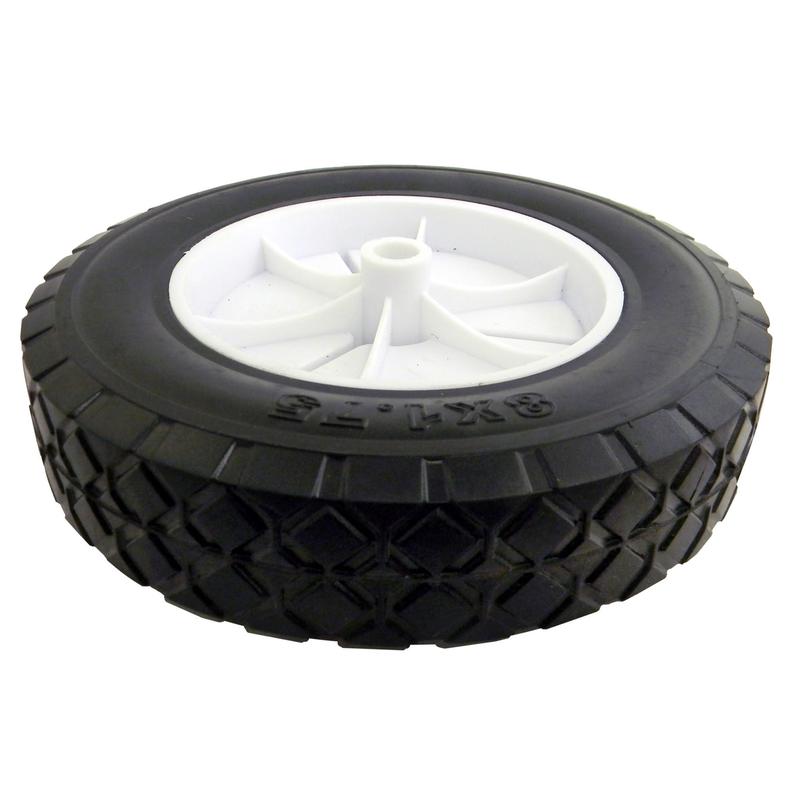 Roue en plastique dcale, 8" x 1,75"