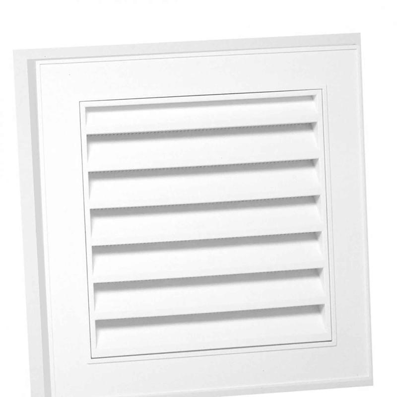 vent de pignon carr Duraflo, 15" x 15" (blanc)