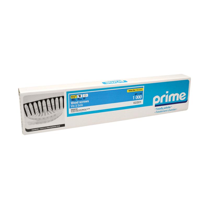 Vis  bois en zinc jaune sur bande pour utilisation avec embout Torx T25, #8 x 1-1/2'' (1 000 units)