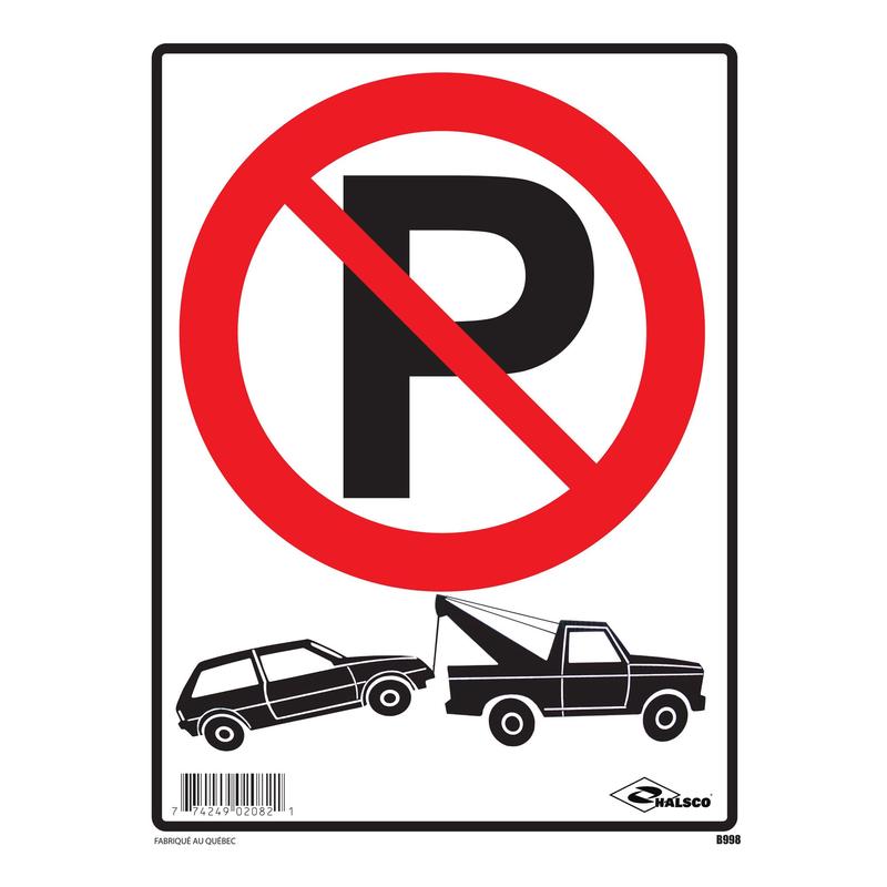 Affiche ''Dfense de Stationner'', 12" x 16"