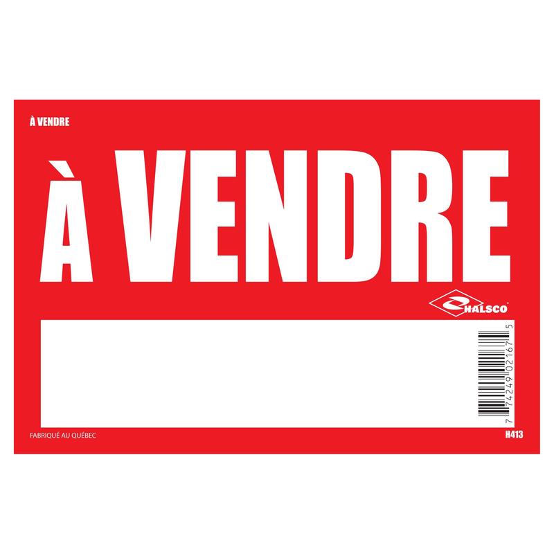 Affiche '' vendre'', 8" x 12"