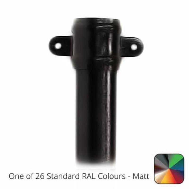 Alumasc 100mm (4") x 3m Aluminium Downpipe with Cast Eared Socket - One of 26 Standard Matt RAL colours TBC