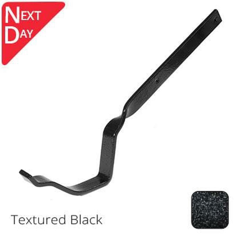Alumasc 115mm (4.5") Victorian Ogee Cast Aluminium Gutter Side Fix Rafter Bracket - Textured Black