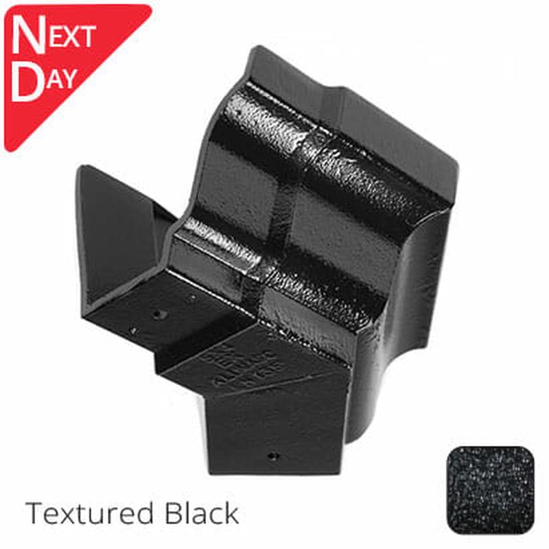 Alumasc 125x100 (5"x 4") Moulded Ogee Cast Aluminium 135 Degree External Angle - Textured Black