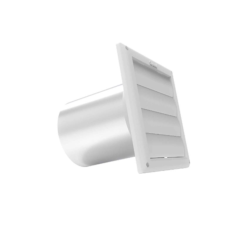 vent de ventilation  volet, 6" (blanc)