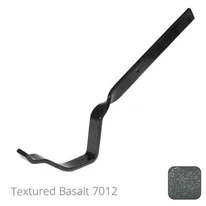 Alumasc 115mm (4.5") Victorian Ogee Cast Aluminium Gutter Side Fix Rafter Bracket - Textured Basalt Grey RAL 7012