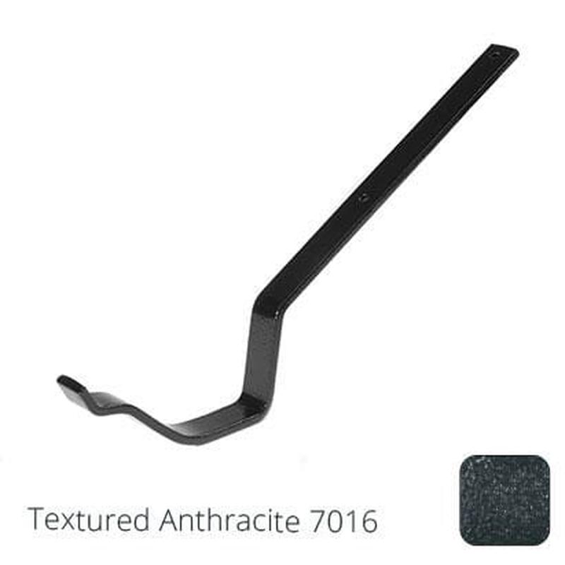 Alumasc 115mm (4.5") Victorian Ogee Cast Aluminium Gutter Top Fix Rafter Bracket - Textured Anthracite Grey RAL 7016