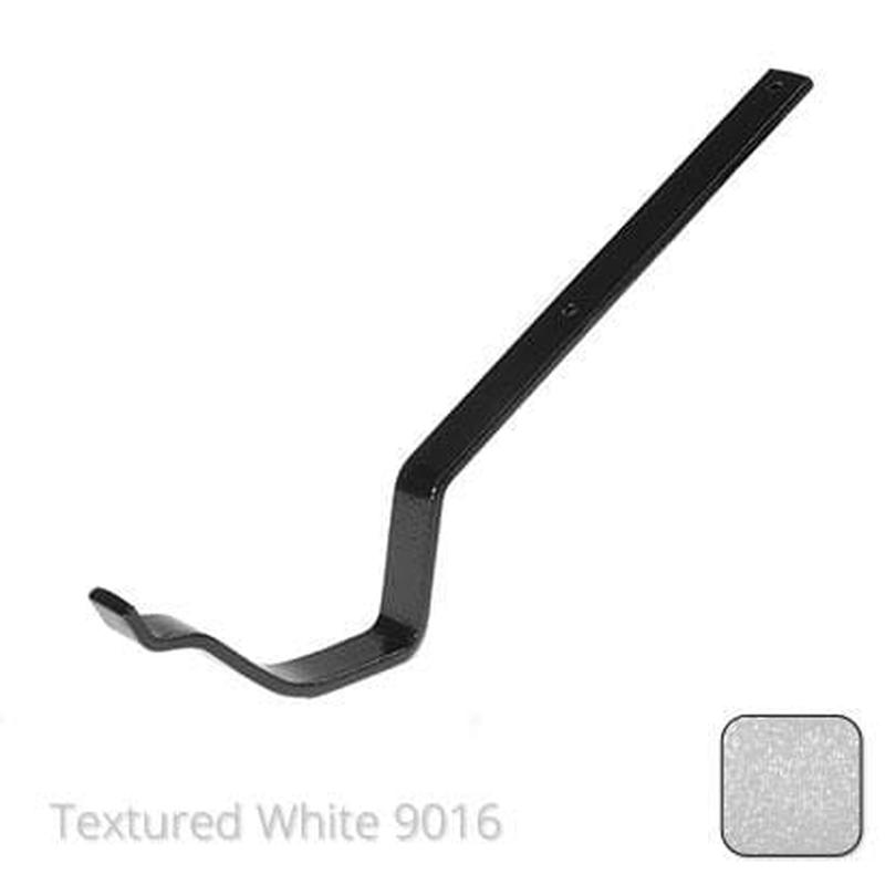 Alumasc 115mm (4.5") Victorian Ogee Cast Aluminium Gutter Top Fix Rafter Bracket - Textured Traffic White RAL 9016