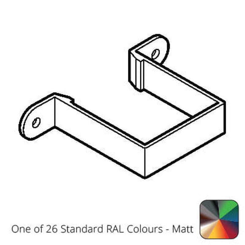 Alumasc 100 x 75mm (4"x3") Aluminium Flush Downpipe Clip - One of 26 Standard Matt RAL colours TBC