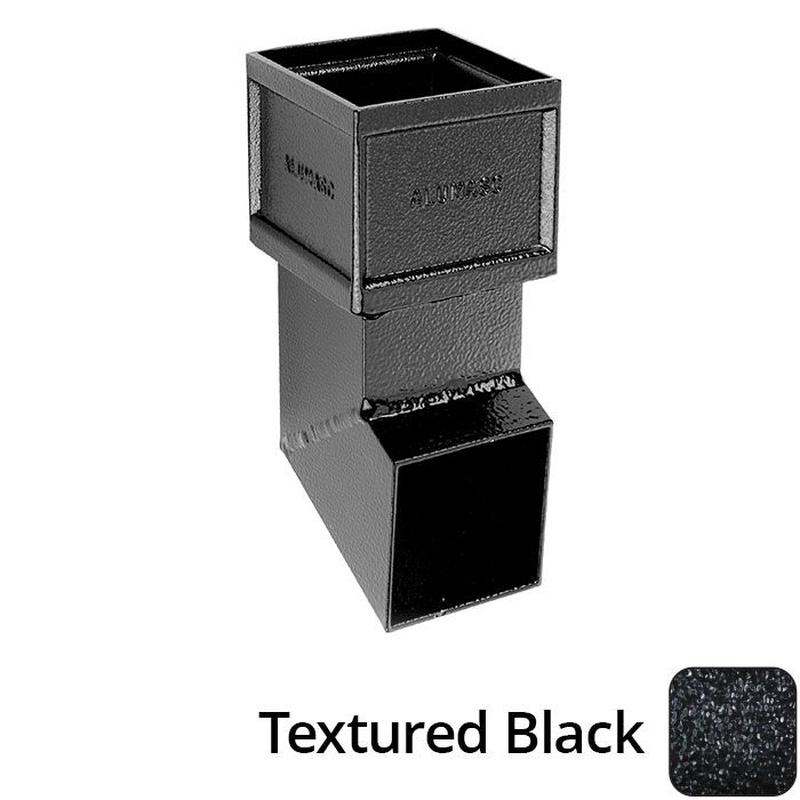 Alumasc 100 x 75mm (4"x3") Cast Aluminium Shoe Non-Eared - Textured Black