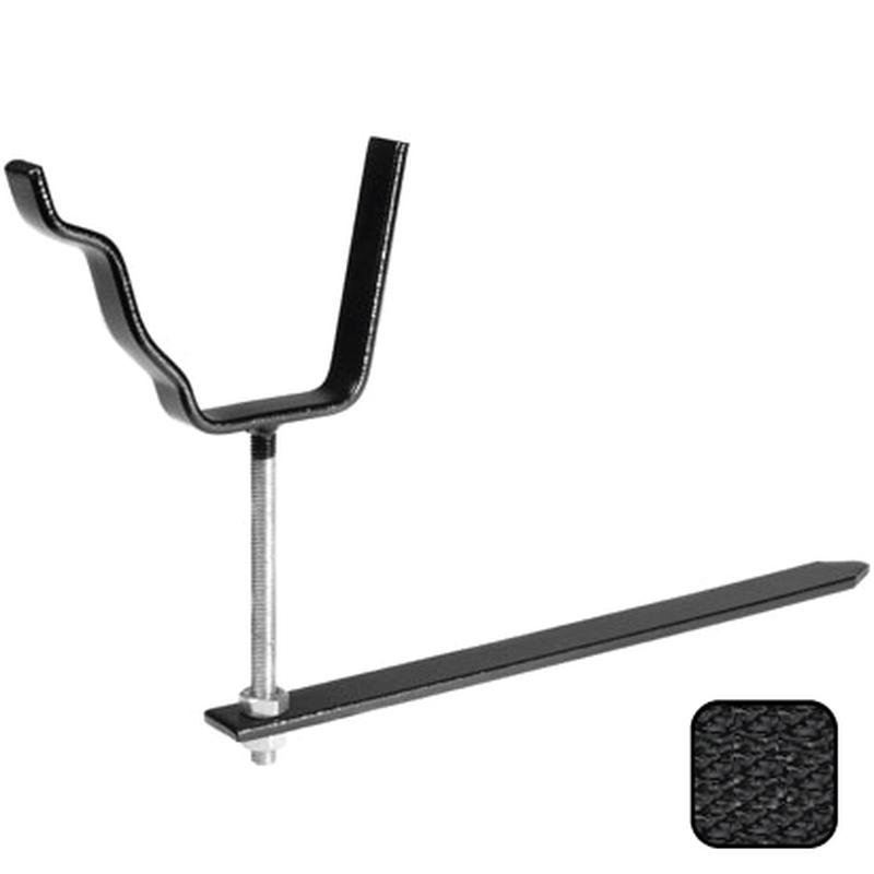 Alumasc 100 x 75mm (4"x3") Moulded Ogee Aluminium Rise & Fall Bracket - Textured Black