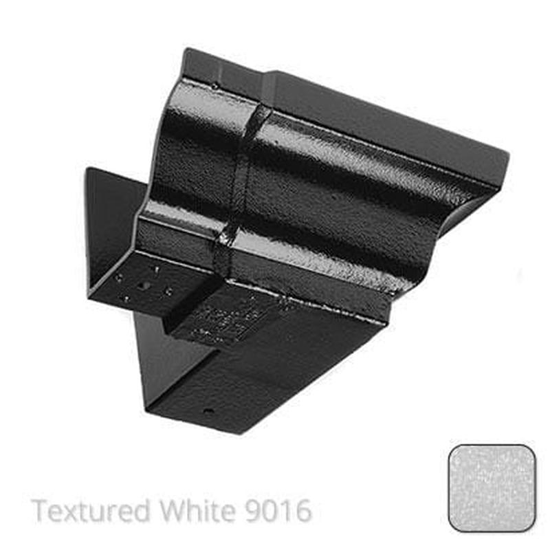 Alumasc 100 x 75mm (4"x3") Moulded Ogee Cast Aluminium 90 Degree External Angle - Textured Traffic White RAL 9016