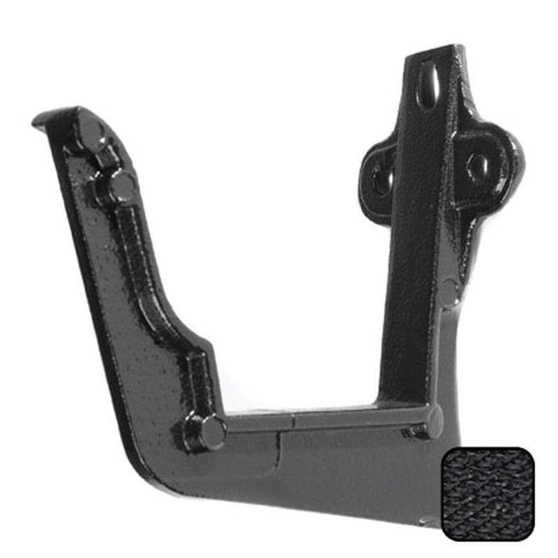Alumasc 100 x 75mm (4"x3") Moulded Ogee Cast Aluminium Fascia Bracket - Textured Black