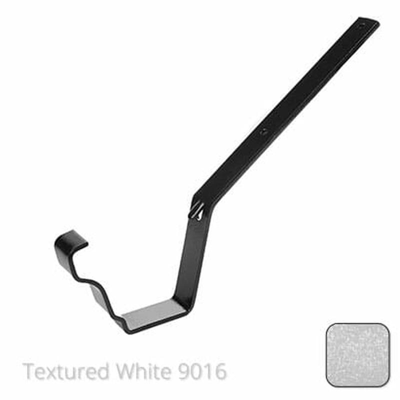 Alumasc 100 x 75mm (4"x3") Moulded Ogee Aluminium Top Fix Rafter Bracket - Textured Traffic White RAL 9016