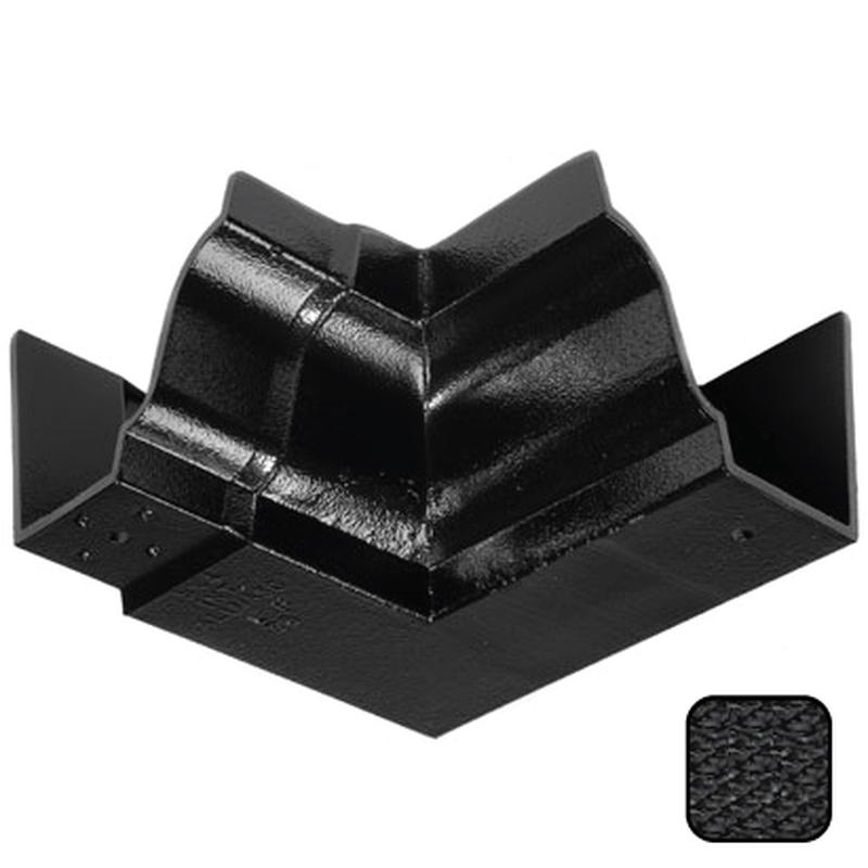Alumasc 100 x 75mm (4"x3") Moulded Ogee Cast Aluminium 90 Degree Internal Angle - Textured Black