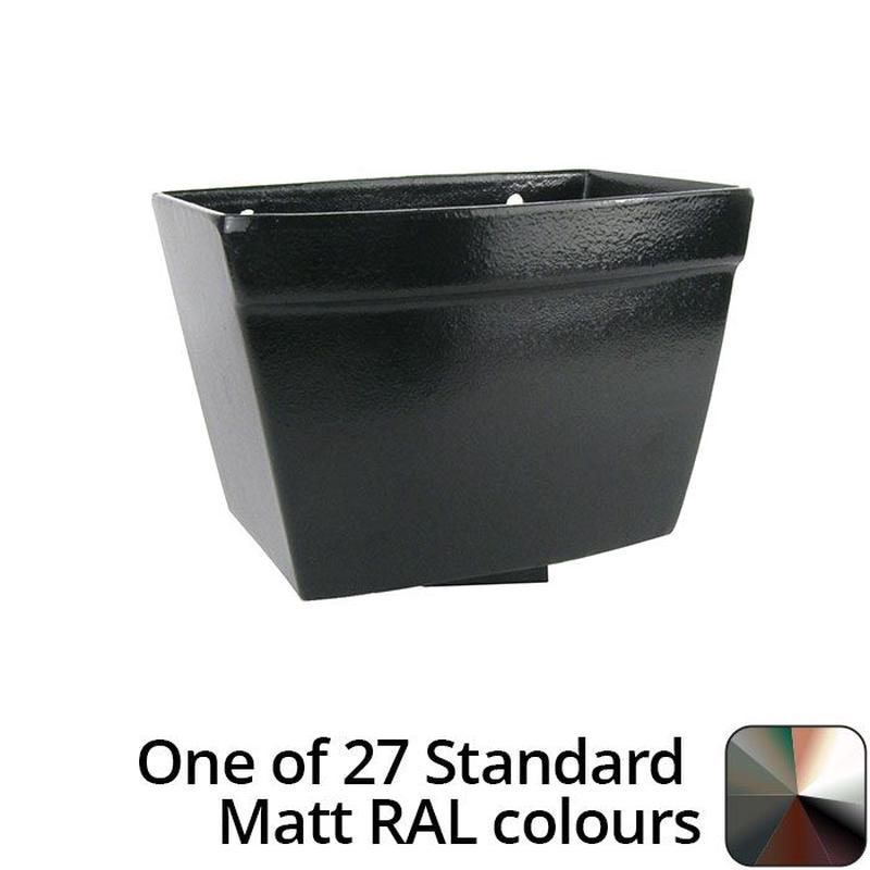 Alumasc 100 x 75mm (4"x3") Cast Aluminium Rectangular Hopper - 260 x 190 x 180mm - One of 26 Standard Matt RAL colours TBC