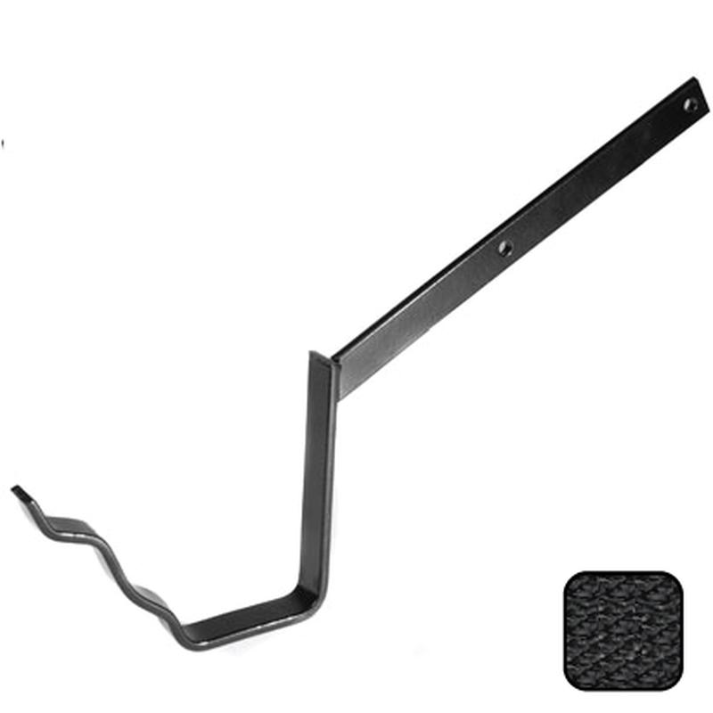 Alumasc 100 x 75mm (4"x3") Moulded Ogee Aluminium Top Fix Rafter Bracket - Textured Black