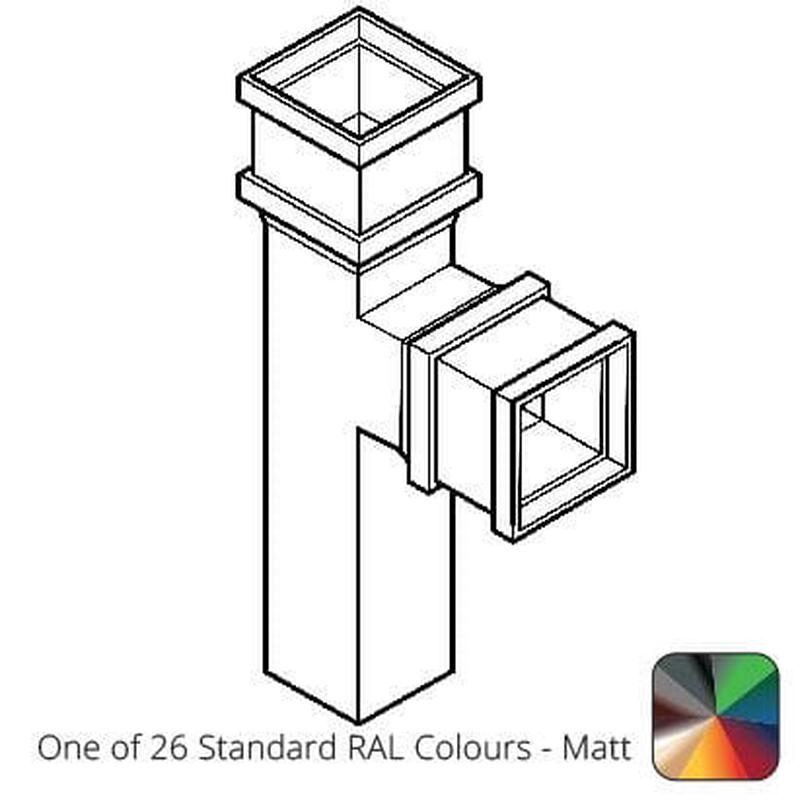 Alumasc 75 x 75mm (3"x3") Cast Aluminium 90 Degree Branch without Ears - One of 26 Standard Matt RAL colours TBC