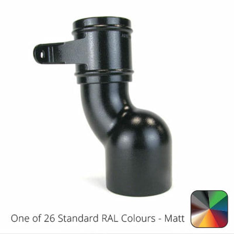Alumasc 76mm (3") Cast Aluminium Anti-splash Shoe with Ears - One of 26 Standard Matt RAL colours TBC