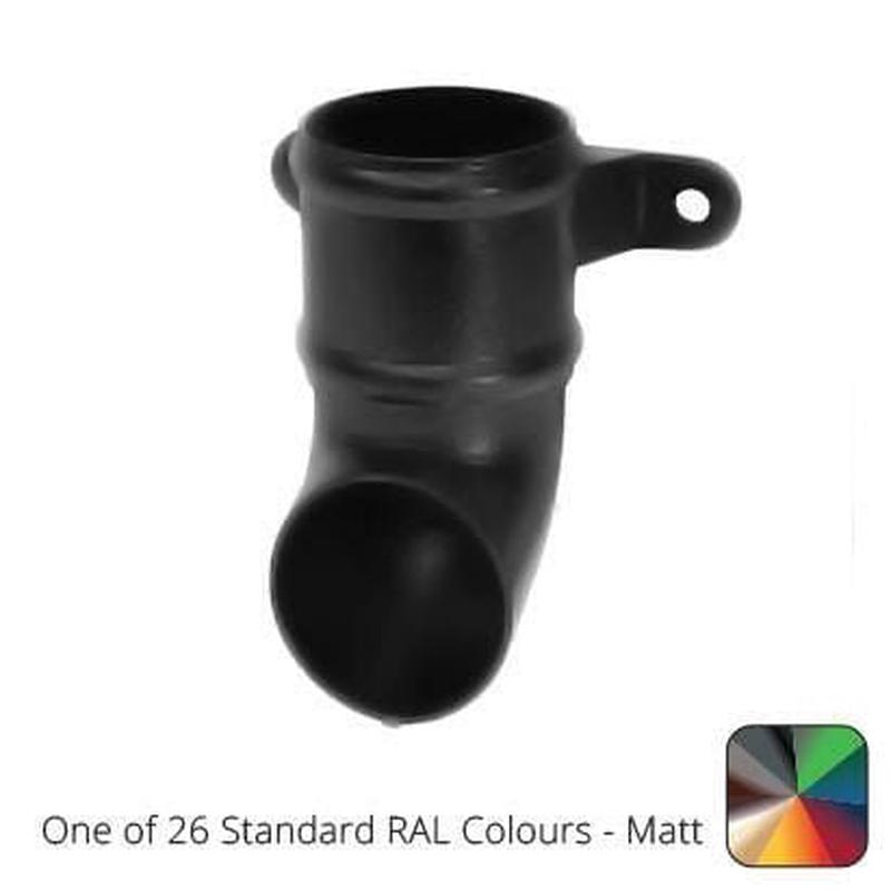 Alumasc 76mm (3") Cast Aluminium Downpipe Shoe with Ears - One of 26 Standard Matt RAL colours TBC