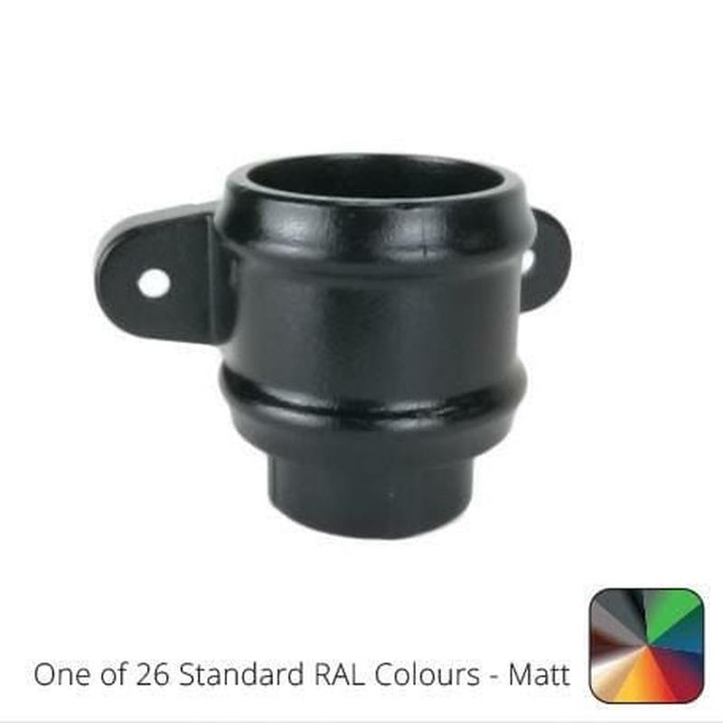 Alumasc 76mm (3") Ornate Heritage Cast Aluminium Eared Socket - One of 26 Standard Matt RAL colours TBC