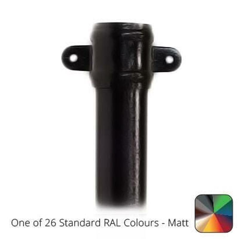 Alumasc 76mm (3") x 3m Aluminium Downpipe with Cast Eared Socket - One of 26 Standard Matt RAL colours TBC