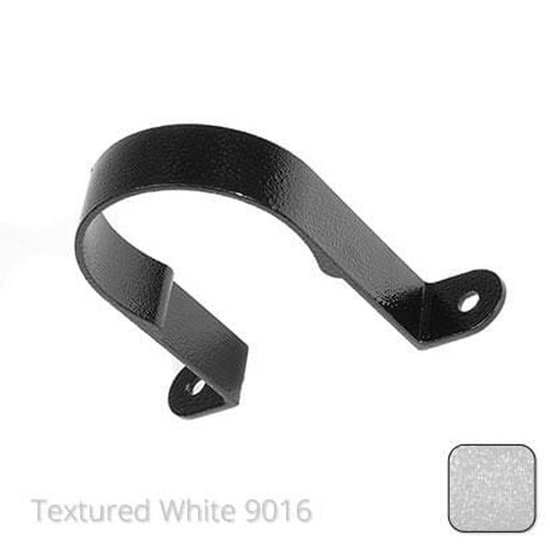 Alumasc 63mm (2.5") Aluminium Downpipe Clip - Textured Traffic White RAL 9016