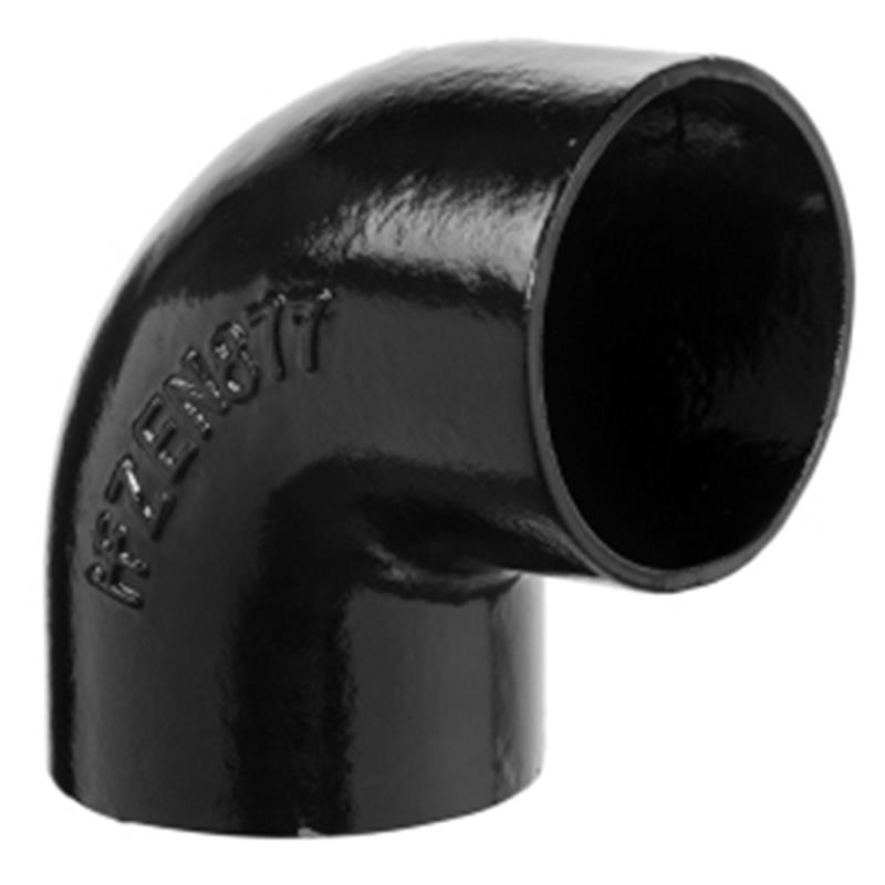 100mm Cast Iron Push-Fit Short Bend 87.5 Degrees