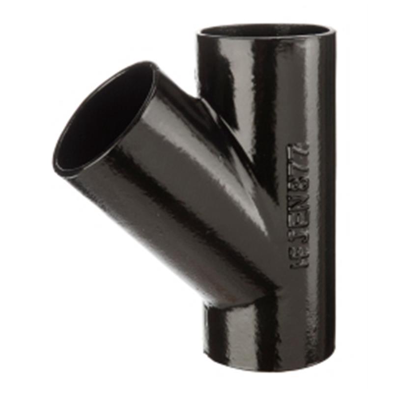 100mm Cast Iron Push-Fit Soil Branch 45 Degrees