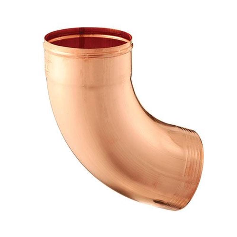 100mm Copper 70 Degree Bend