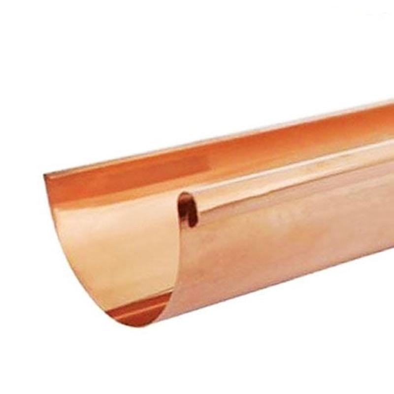 125mm Half Round Copper Gutter 1m Length