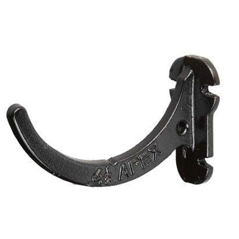 150mm (6") Half Round Cast Iron Fascia Bracket - Black