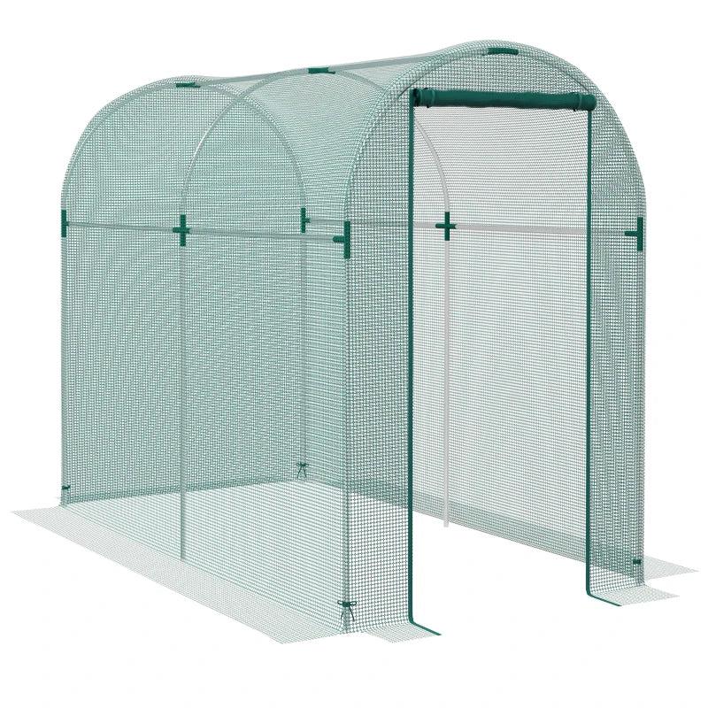 240x120cm Mini Polytunnel Greenhouse for Home Gardening