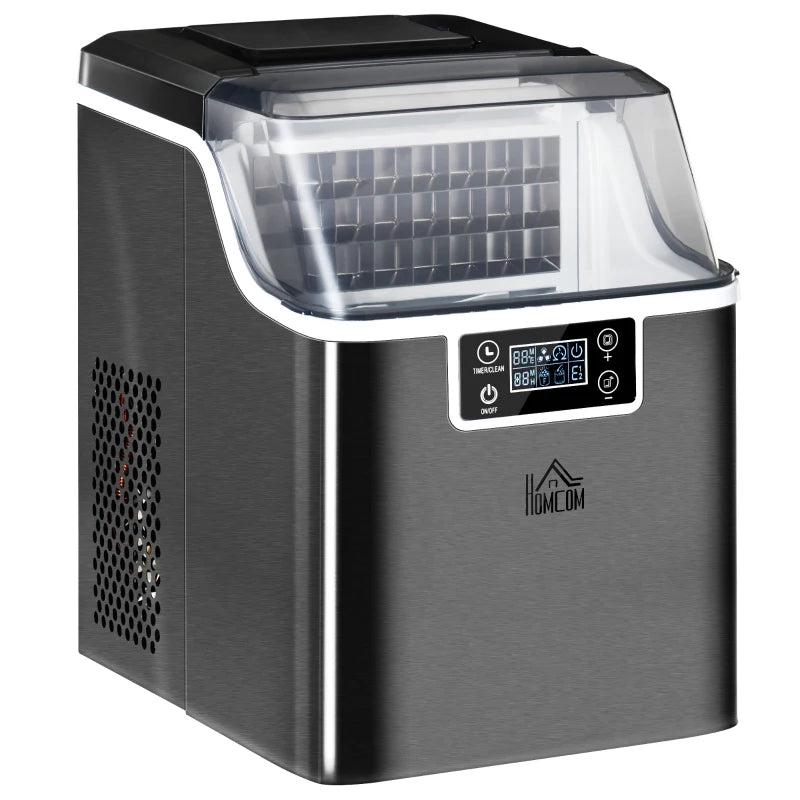 3.2L Compact Ice Maker with LCD Display and Accessories in Black