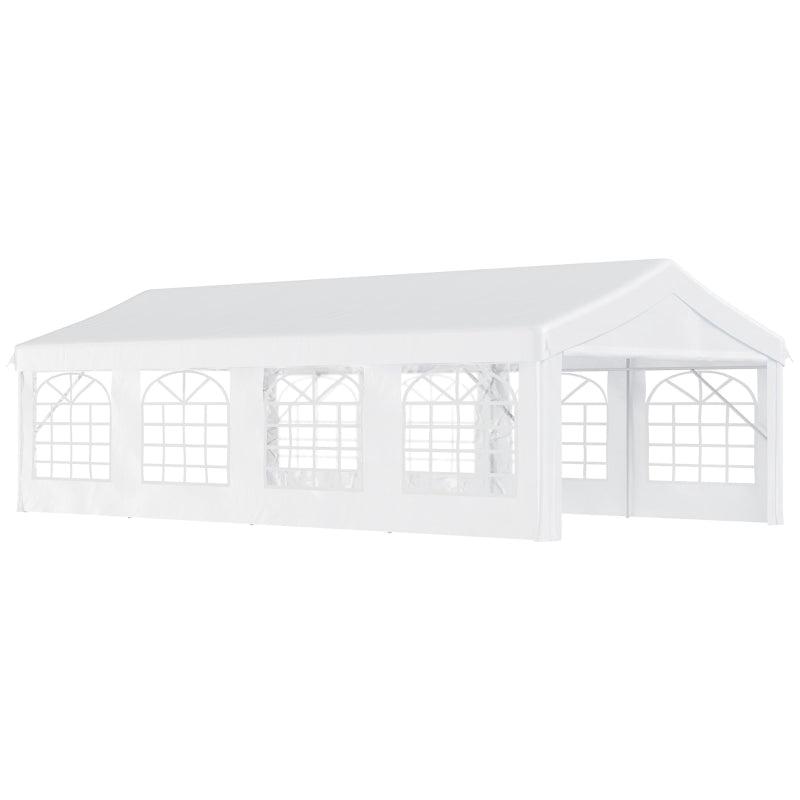 8m x 4m Heavy Duty Garden Gazebo Party Tent Waterproof Carport Event Shelter Outdoor Canopy