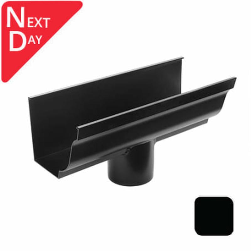 125x100mm SnapIT Aluminium Moulded 63mm Outlet - RAL 9005M Matt Black