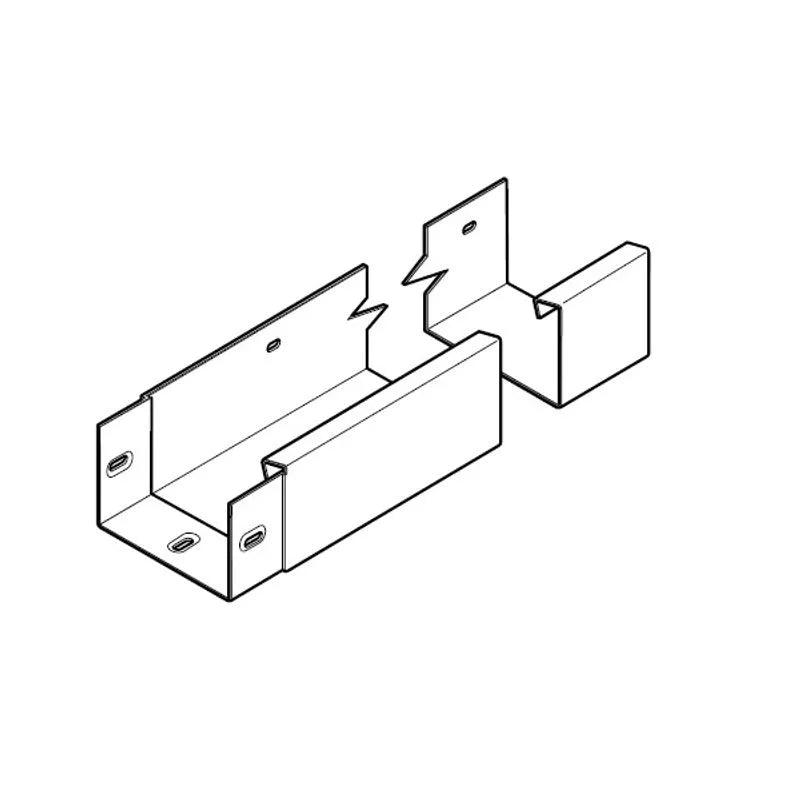 150 x 100mm GX Joggle Box Gutter 3m With Top Straps