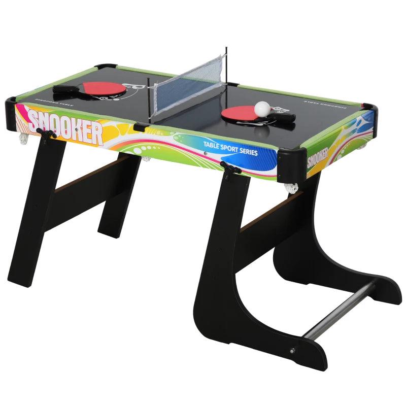 4 in 1 Folding Multi Gaming Table for Hockey Football Table Tennis and Billiards Fun