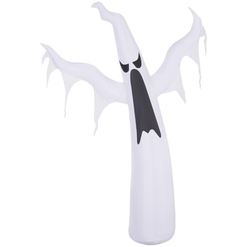 6FT Inflatable Halloween Ghost Decoration - Scary Floating Yard Lawn Decor for Outdoor Parties - 1.8m LED Lighted