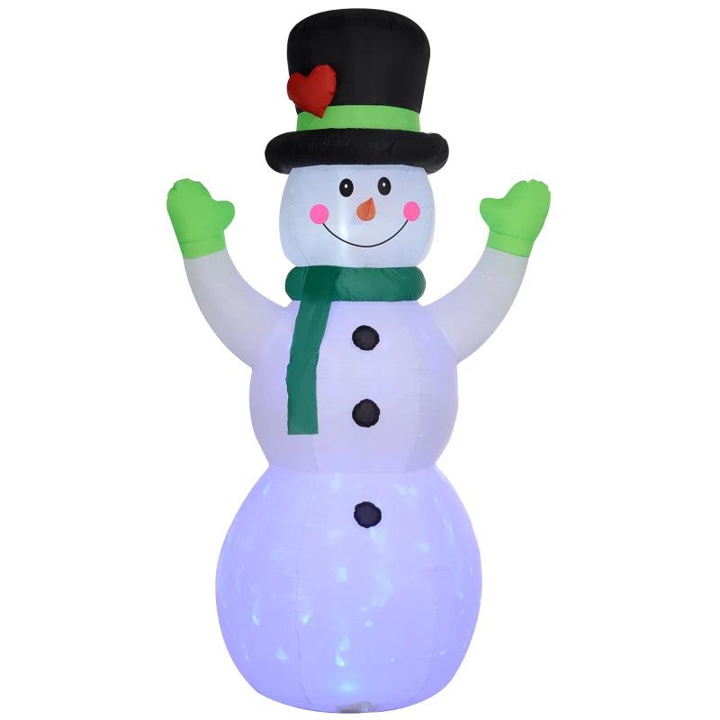 10ft Inflatable Snowman Christmas Decoration with Accessories - Perfect Holiday Outdoor Decor for Festive Winter Celebrations