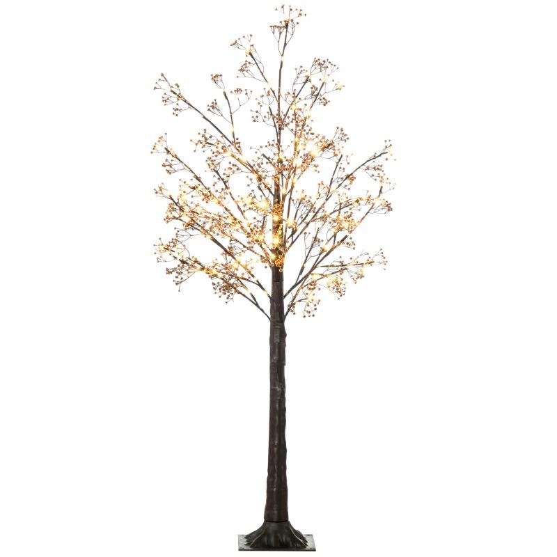5ft Artificial Gypsophila Blossom Tree with 96 Warm White LED Lights - Perfect for Weddings, Parties, Indoor & Outdoor Decor