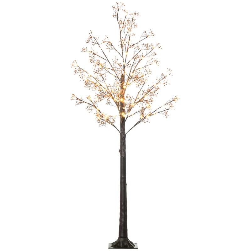 6ft Artificial Gypsophila Blossom Tree with 96 Warm White LED Lights - Perfect for Weddings, Parties, Indoor & Outdoor Decor