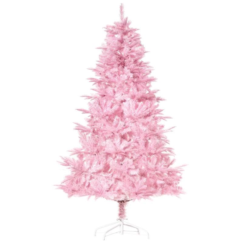 6FT Pink Artificial Christmas Tree with Automatic Open - Perfect Holiday Decoration for Home Parties and Festive Celebrations
