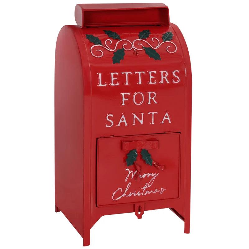 A5 Christmas Letter Postbox - Festive Red & White Design for Holiday Mail, Perfect for Letters to Santa