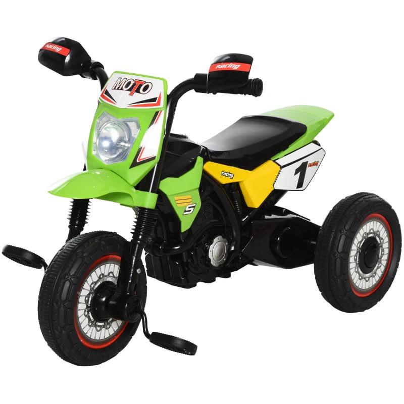 Toddler Pedal Motorcycle Tricycle with Music & Lights - Kids Ride-On for Boys & Girls 18-36 Months - Green Gift