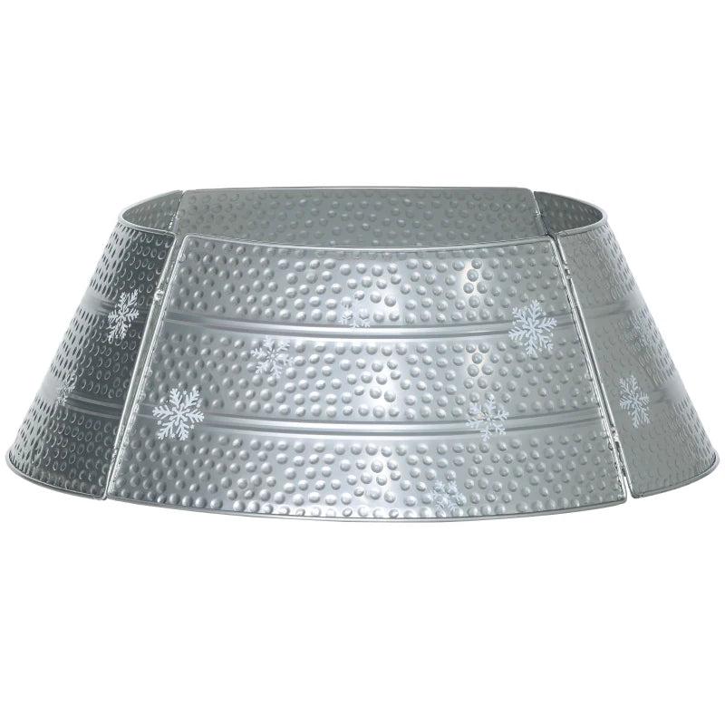 66cm Hammered Steel Christmas Tree Base Collar - Durable, Stylish Support for Holiday Decor - Perfect for Any Christmas Tree